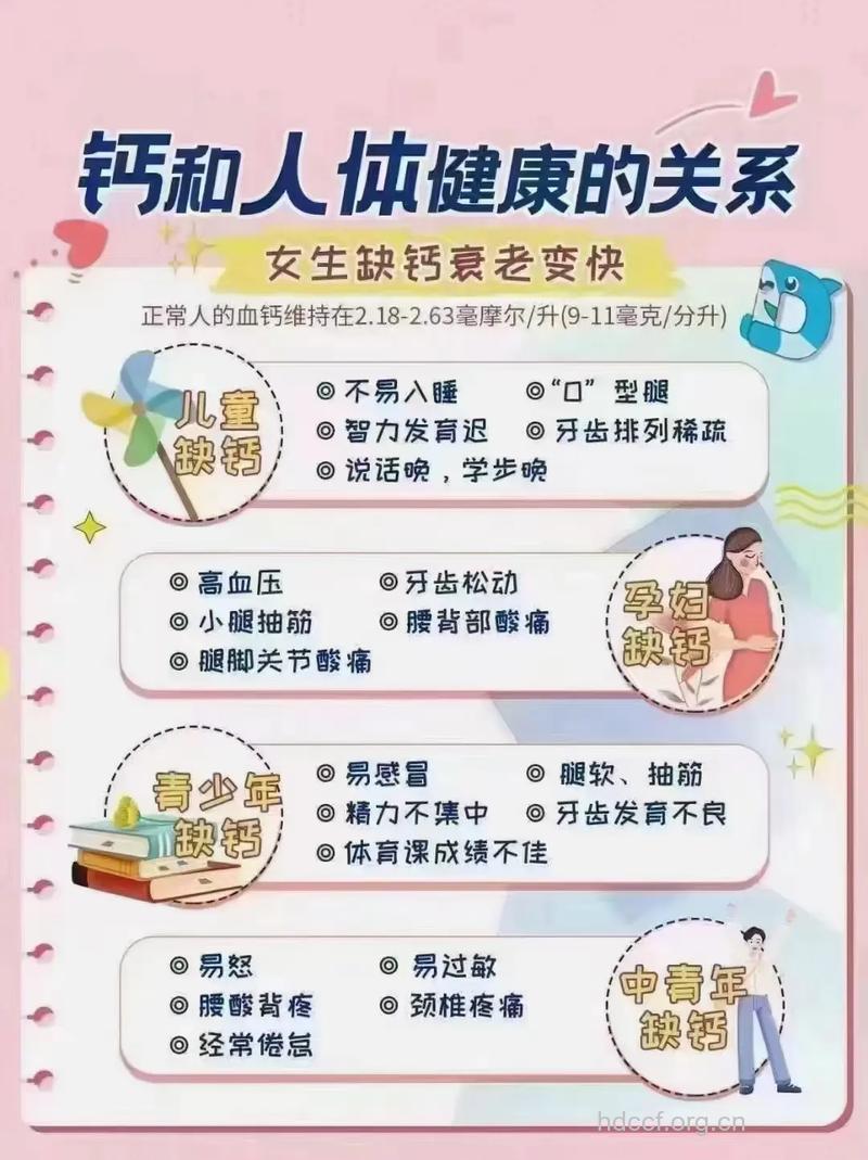 缺钙可不是小事 女人们想要身体好就要认真补钙