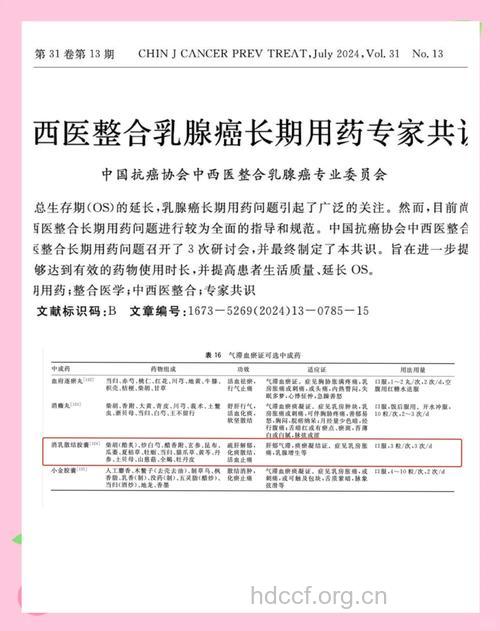 乳腺癌化疗时用药安全有效选择