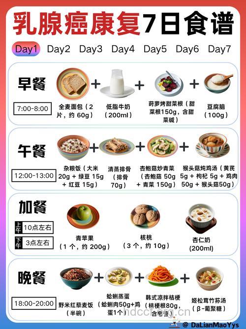 有利于乳腺癌康复的食物