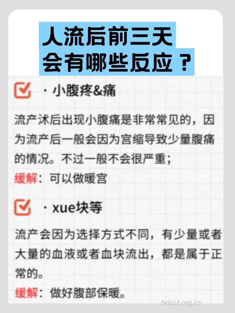 无痛人流后会出现哪些症状？