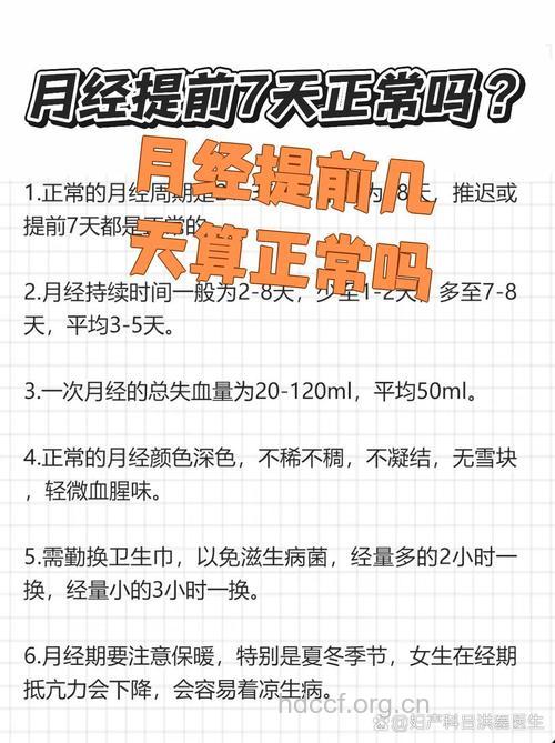 月经提前五天正常吗 不超7天就是正常?