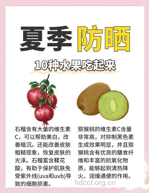盘点11种水果的神奇防晒效果