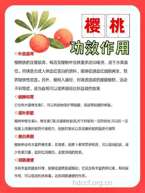女人吃樱桃的好处 樱桃的营养价值