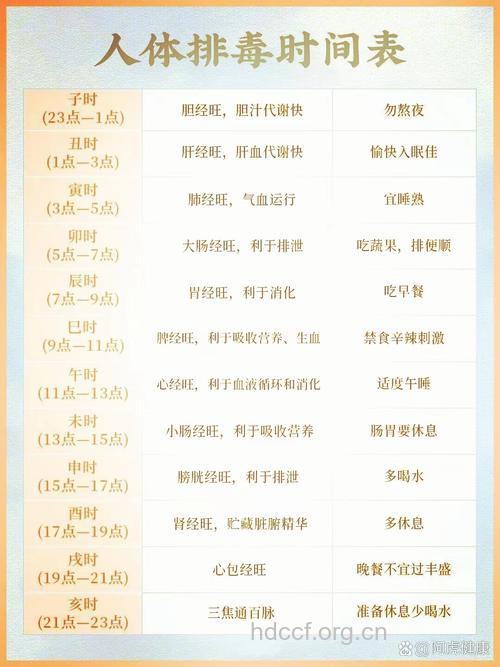 人体十大黄金养生保健的最佳时间