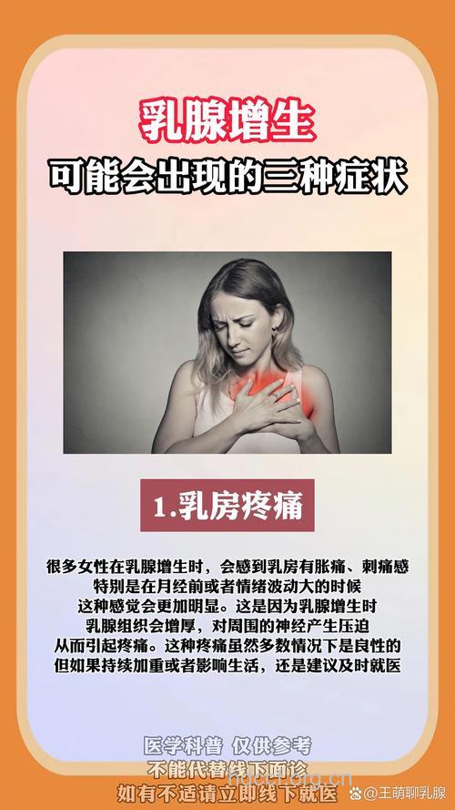 双侧乳腺小叶增生危害大吗 有什么症状