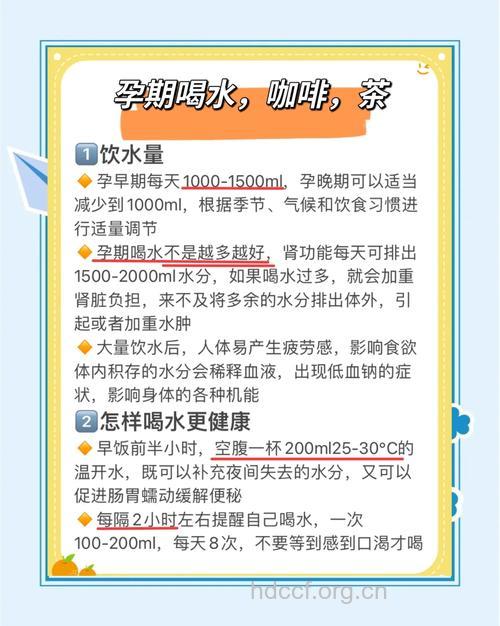 女性孕期科学喝水新指南