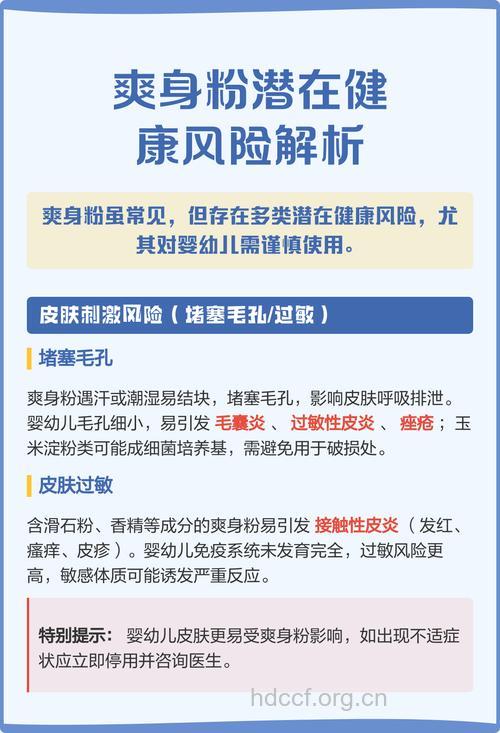 小心爽身粉带来的健康问题
