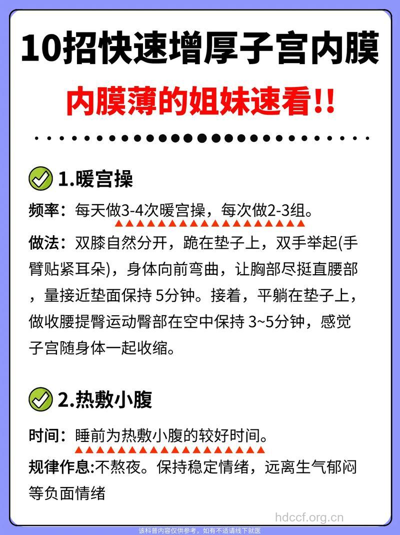 子宫内膜薄治疗