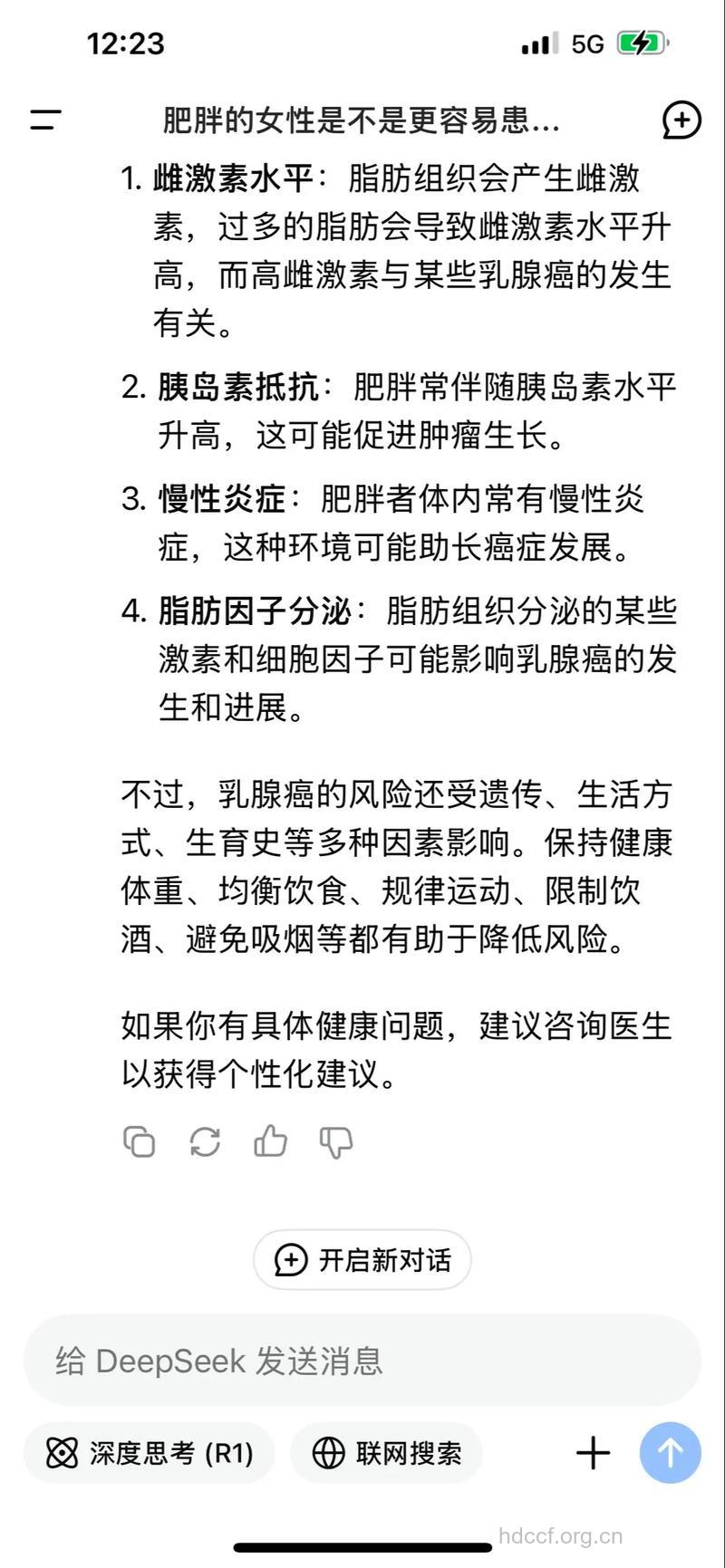 女性腹部脂肪多 患乳癌几率大