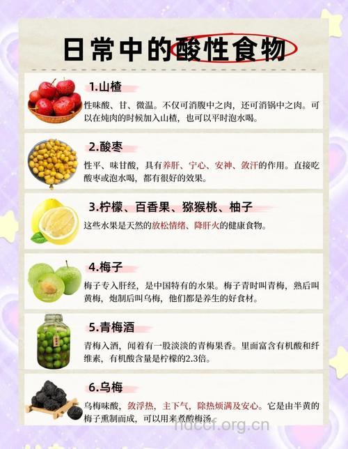 酸味食物对女性的三大养生功效