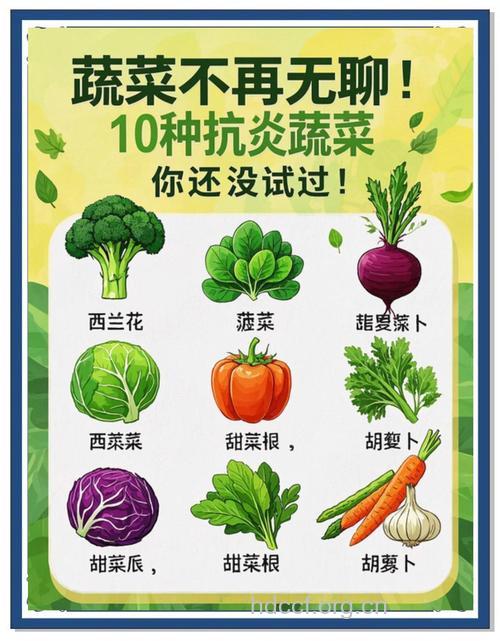 十种蔬菜让女性远离慢性疾病