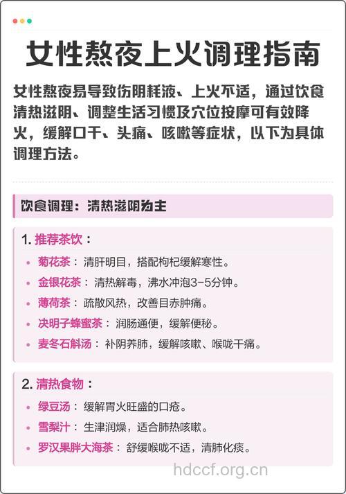 女性怎么饮食应对上火