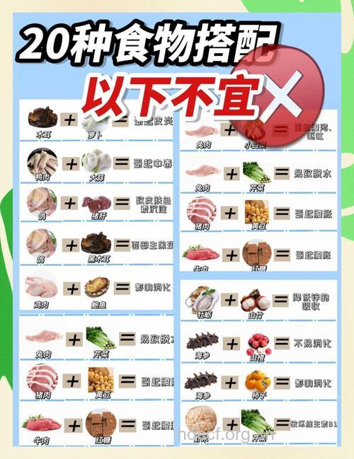 哪些食物搭配会导致不适