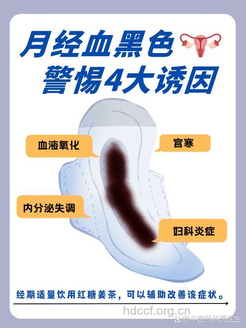 为什么女人月经颜色会发黑
