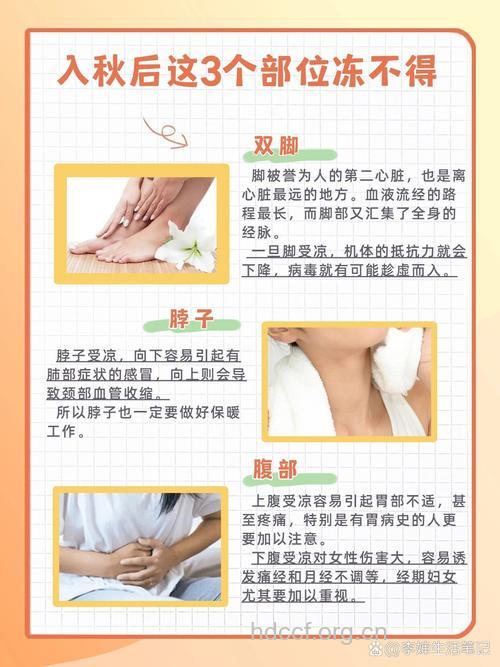 秋季养生女人需要捂住这3个部位