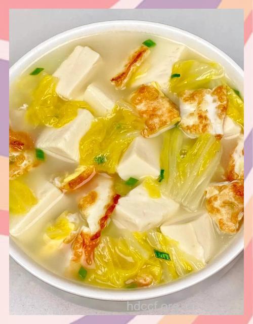 减肥食谱：白菜炖豆腐的做法