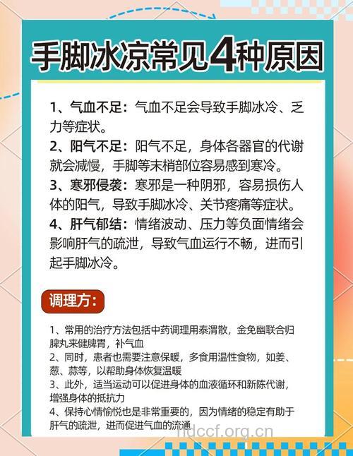 女性手脚冰凉可能是疾病预兆