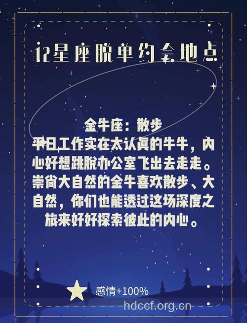约会必看 12星座女最佳约会场所