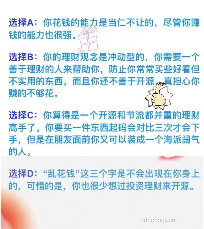 女性测试:测试你有没有理财概念