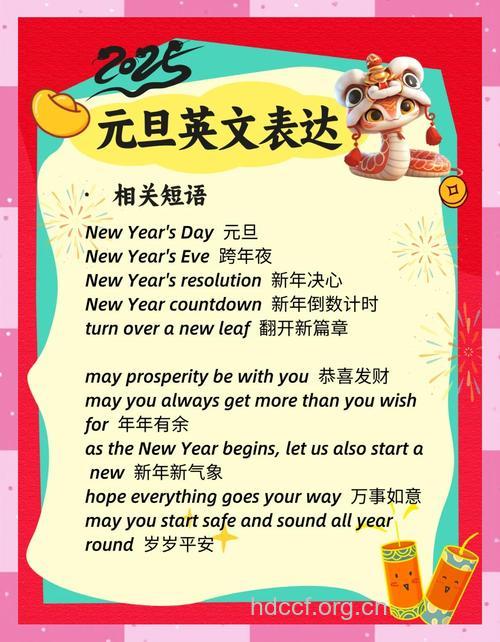 2012元旦英文短信祝福语大全