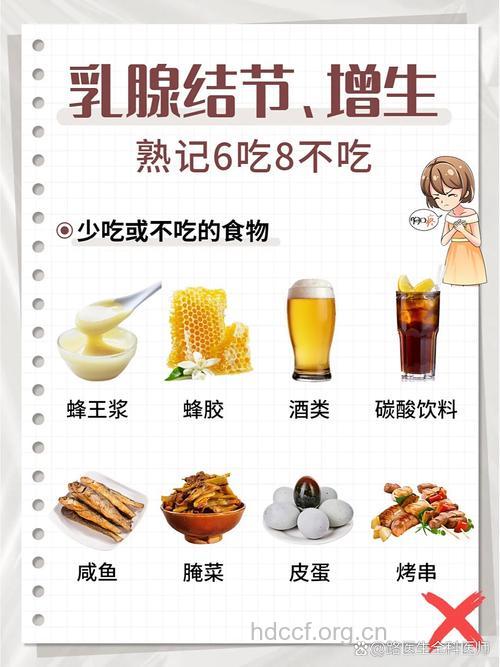 乳腺增生不能吃什么