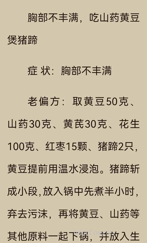 推荐6款丰胸中药汤 别人长膘你长胸