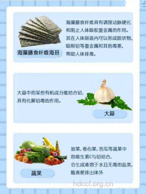 10种能排出铅的食物