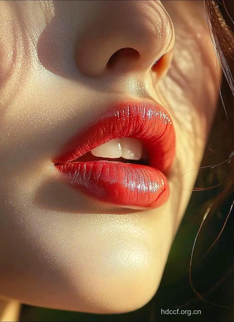 女人饱满的嘴唇透露她的性能力