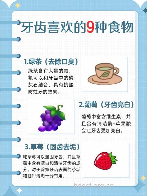 美白牙齿的8大日常食物