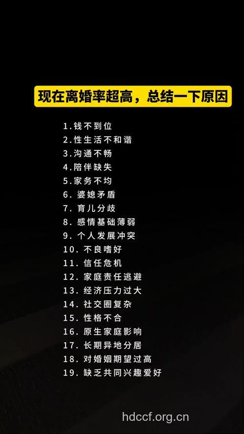 为什么离婚率这么高 五个原因告诉你