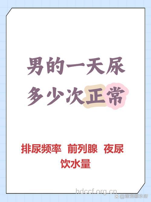 男人小便有6大标准 一天几次最正常