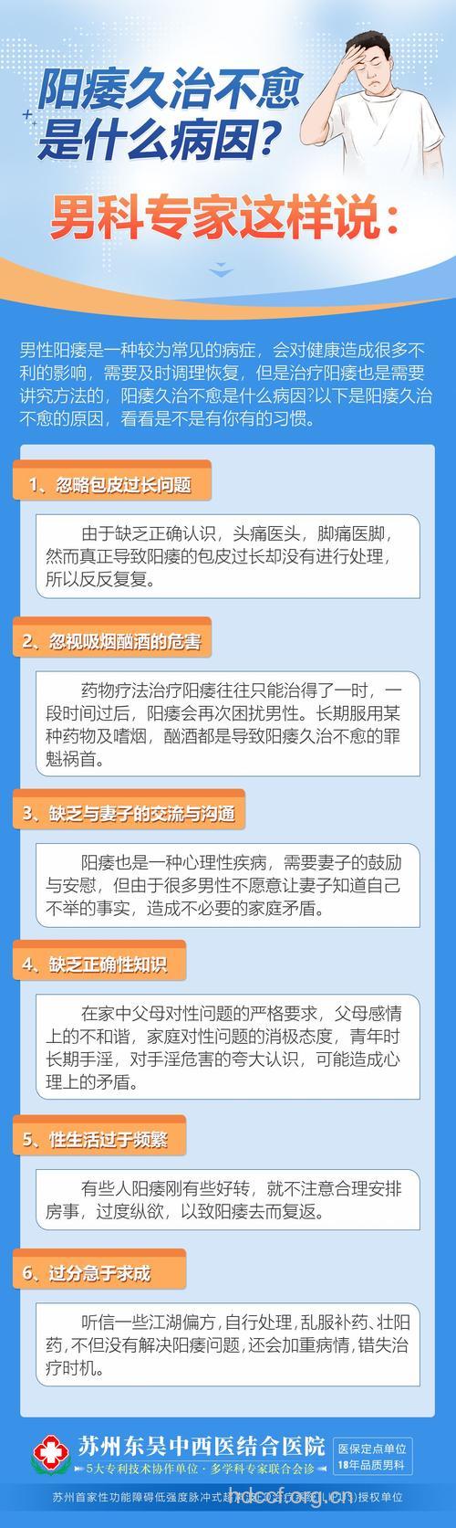 男性阳痿久治不愈是什么原因？