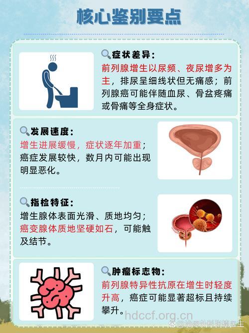 前列腺增生与前列腺癌的症状区别