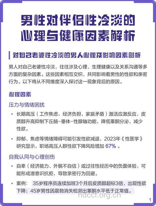 男性性冷淡要注重心理治疗