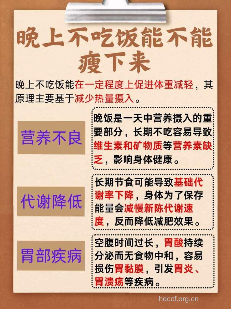 晚上不吃饭能减肥吗
