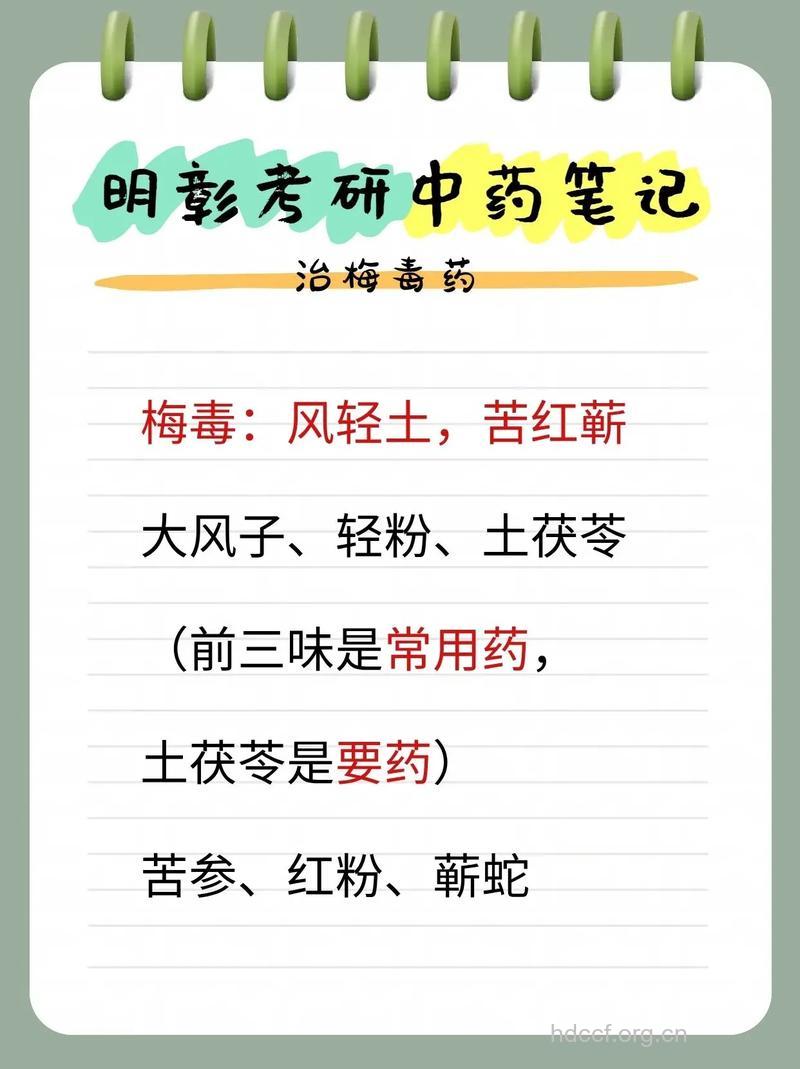 梅毒的中西医治疗用药及方法