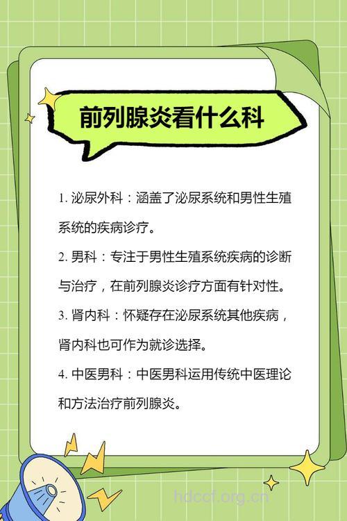 男性前列腺炎挂什么科好