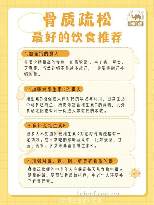 骨质疏松患者的饮食禁忌