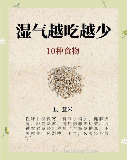 春季体内湿气重 男人常吃这些可祛湿