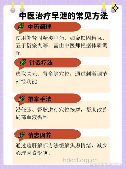 怎么辨证施治治疗早泄方法