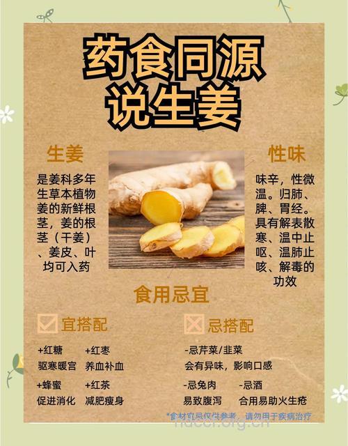 生姜15个防治疾病养生功效
