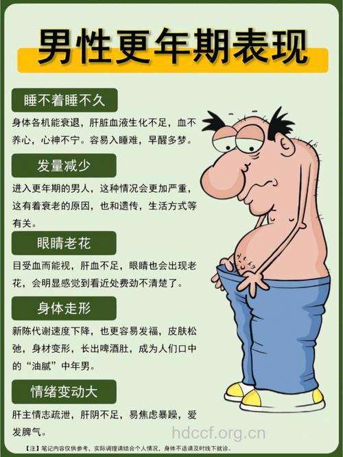 肌肤老化 7个男性更年期症状