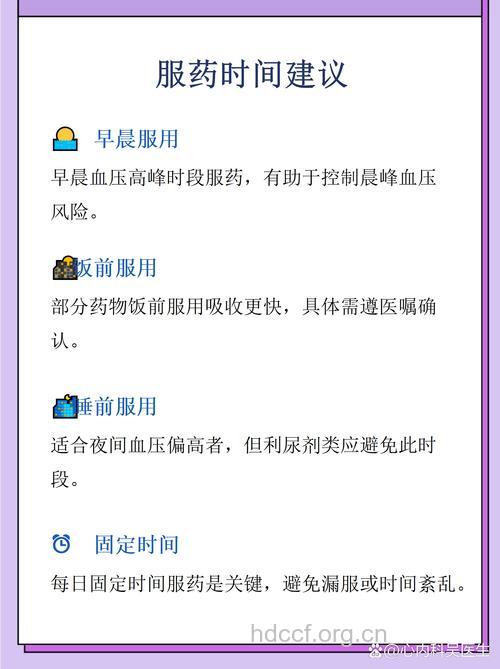 高血压患者什么时候服药最好?