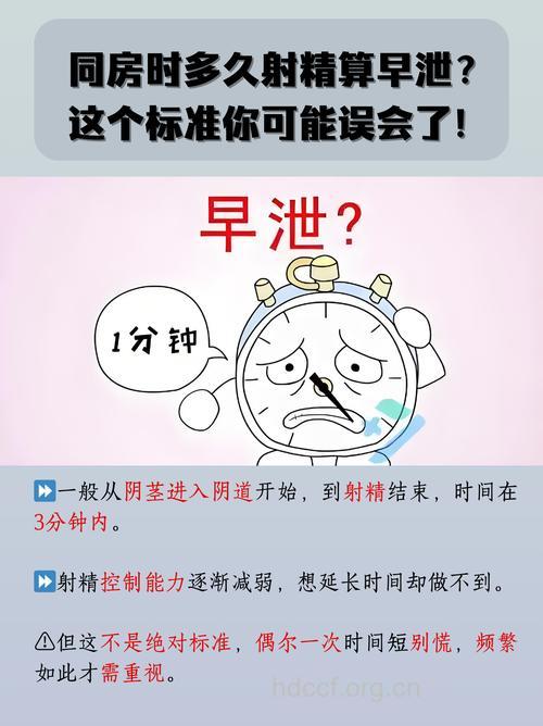 夫妻房事多长时间是早泄？