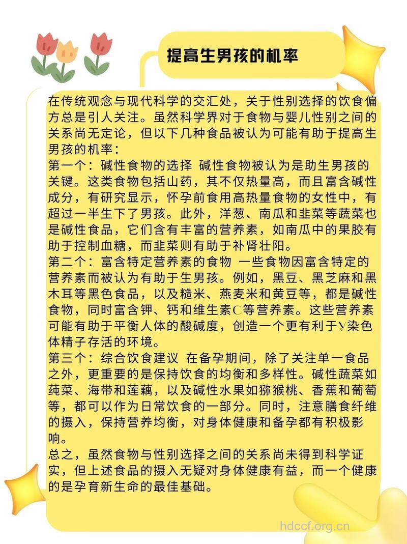想生男孩男性吃什么好