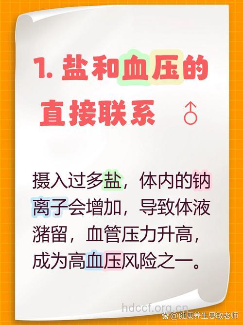 高血压与食盐的关系