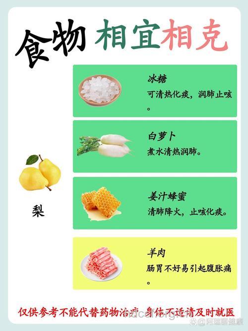 与梨相克的食物有哪些