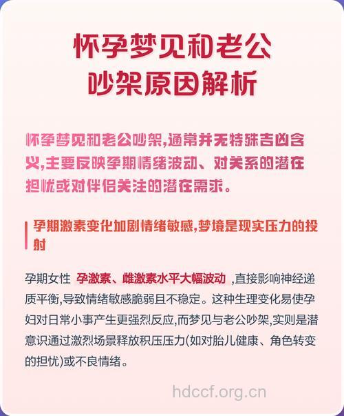 孕妇梦见和老公吵架是什么意思