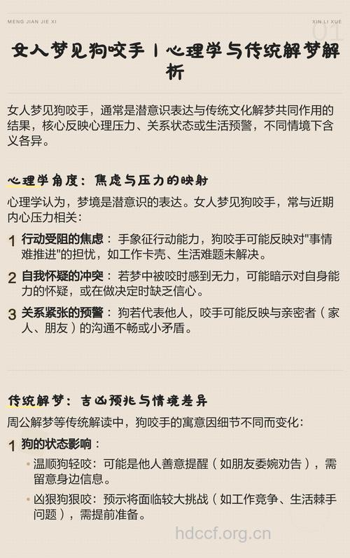 孕妇梦见狗咬手是什么意思