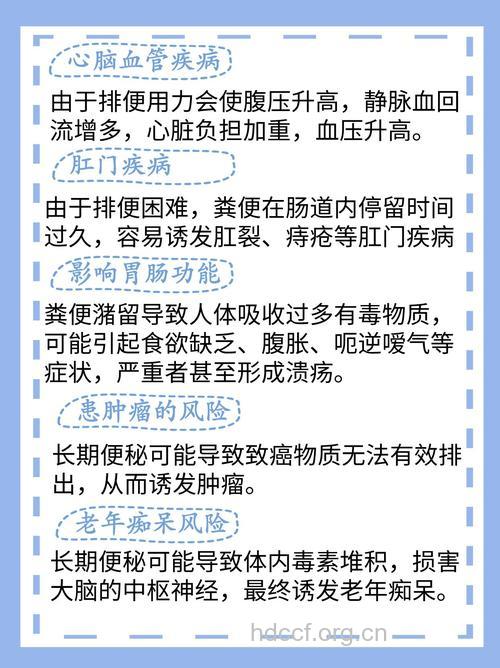 中老年便秘的危害